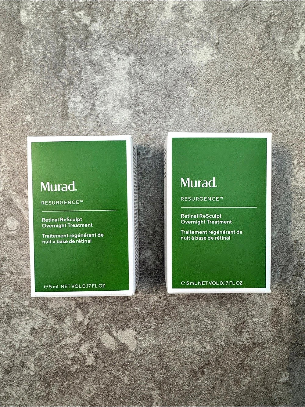 Murad Resurgence Retinol ReSculpt Overnight Treatment 2-Pack 0.5 fl oz NWT